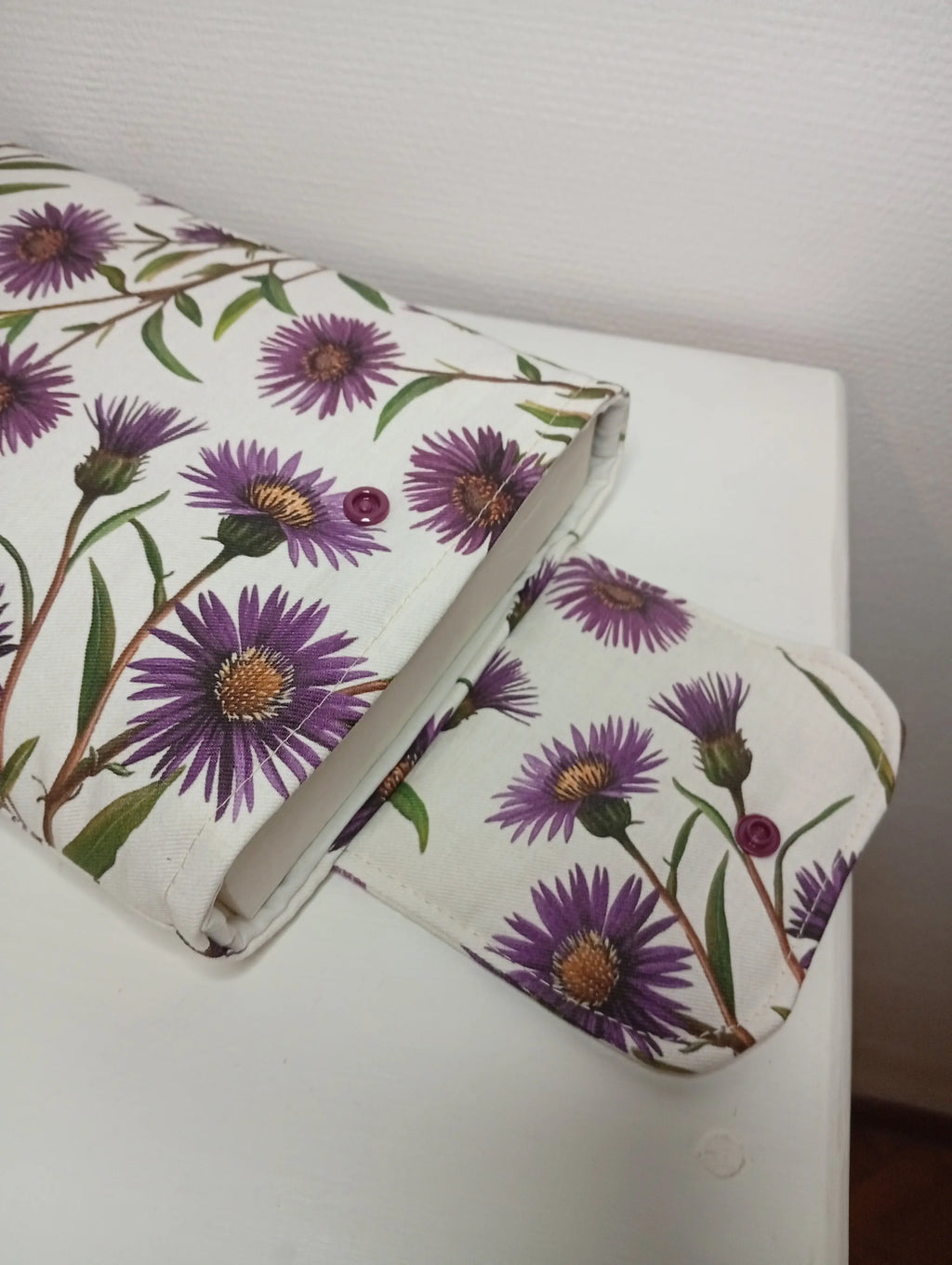 Pochette à livre Chardon Les créations de Vanou