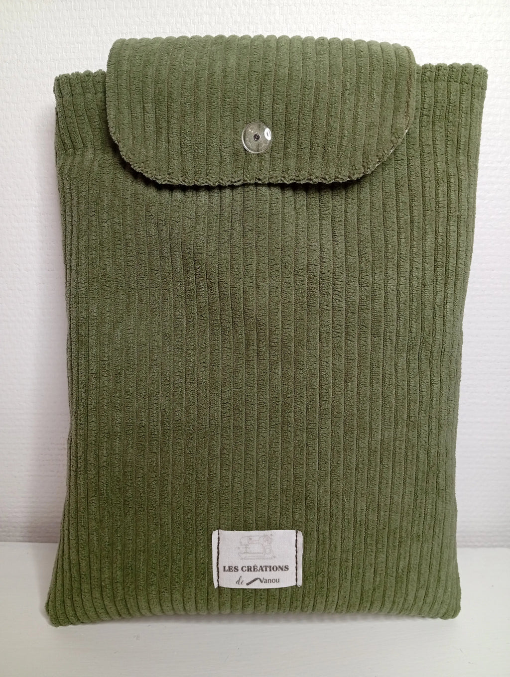 Pochette a livre olive douce Les créations de Vanou