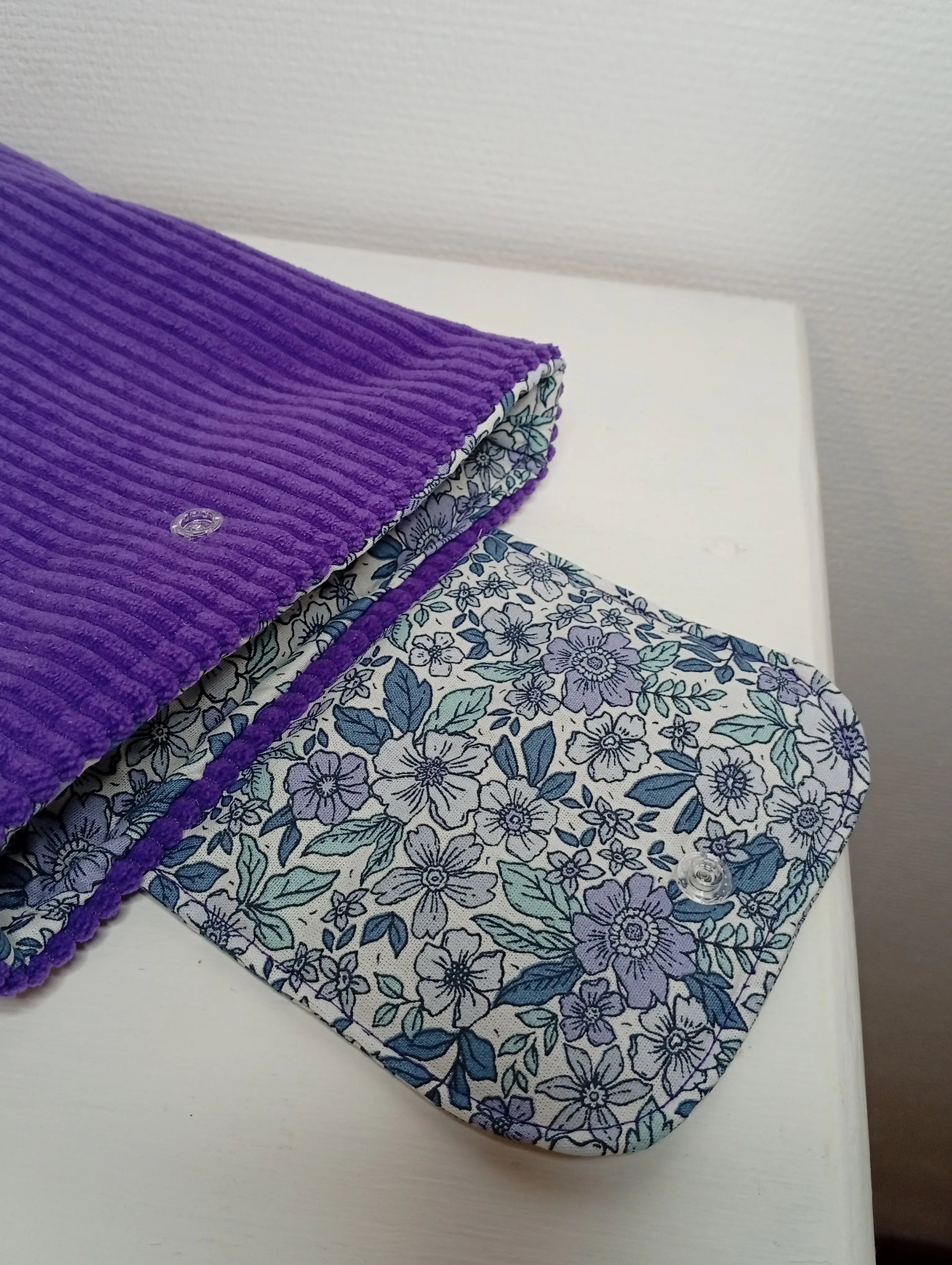 Pochette à livre broché Flora Les créations de Vanou