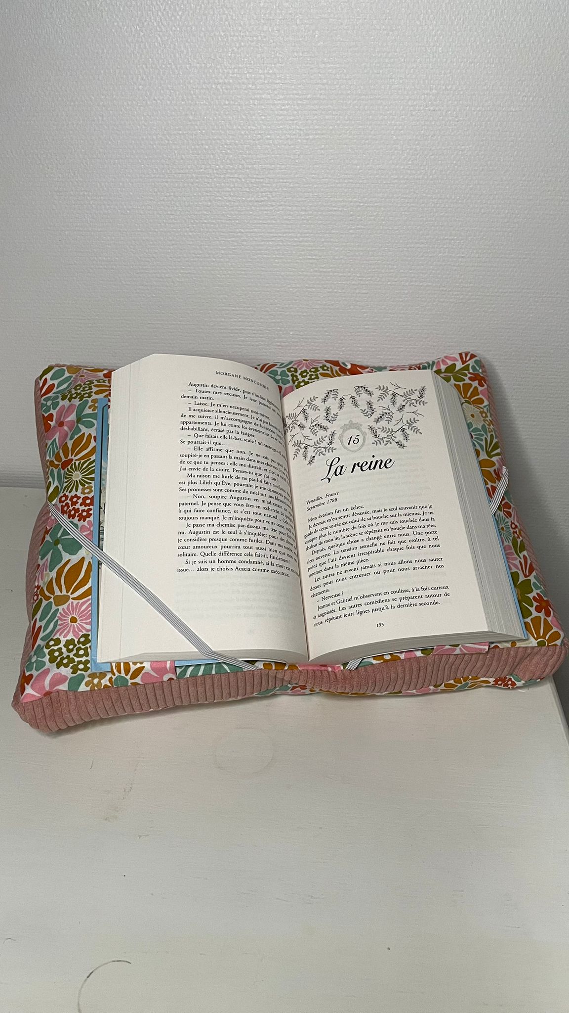 Coussin de lecture Camélia